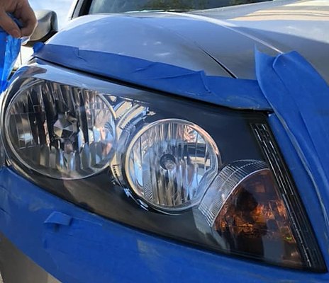 Crystal clear restored headlight