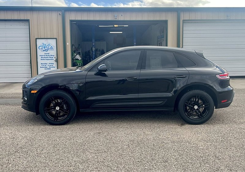 Black Porsche Macan detailed to showroom finish at AJ's